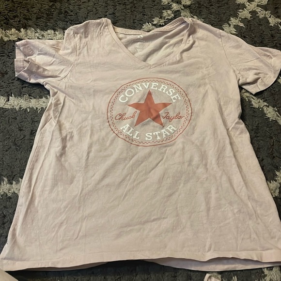 Converse - Peach Pink T shirt - Picture 1 of 4